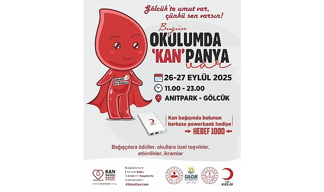 Gölcük Belediyesi ve Kaymakamlık İş Birliğiyle Anıtpark’ta Kan Bağışı Festivali