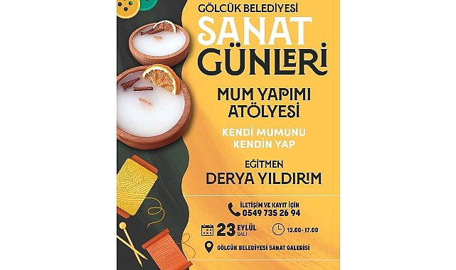 Gölcük Sanat Günleri’nde Mum Yapımı Atölyesi: Kişisel Yaratıcılığa Yolculuk