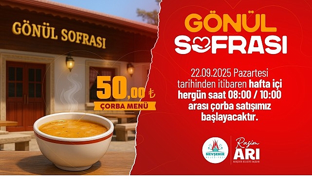 Gönül Sofrası: Nevşehir’de Uygun Fiyatlı Çorba ve Sıcak Öğünler