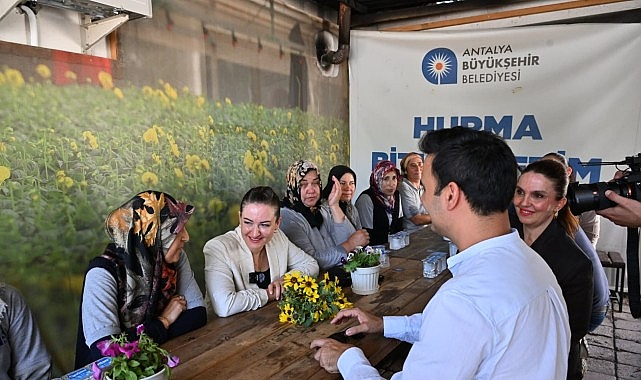 Hurma Bitki Üretim Tesisi’nde Kadın Emeğiyle Şehrimizi Güzelleştiren Ziyaret