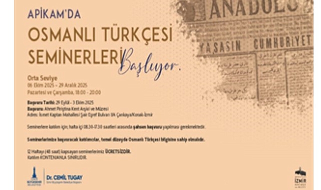 Orta Seviye Osmanlı Türkçesi Seminerleri APİKAM’da Yaz Dönemi Takvimiyle Başlıyor