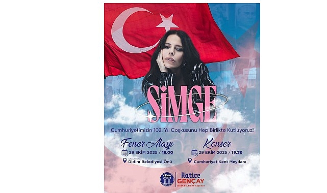 Didim’de Cumhuriyet Coşkusu: Fener Alayı ve Simge Konseriyle Kutlama