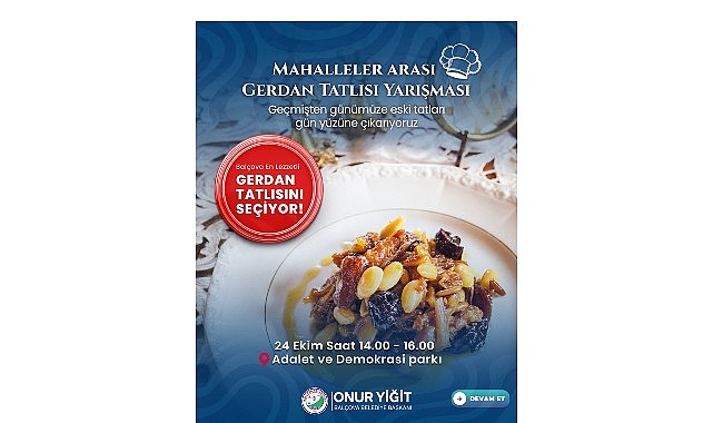 Geçmişin Lezzetini Yeniden Keşfeden Balçova Gerdan Tatlısı Yarışması