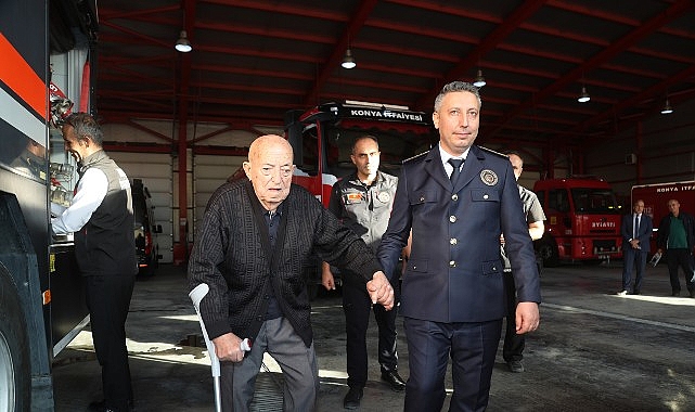 Konya İtfaiyesi Mirasını Yaşatan Anı: Abdullah Yalçınkaya’nın Görkemli Ziyareti