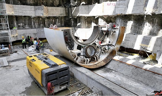 Körfezray Metrosunda TBM Montajında İleri Aşama: Kasım Sonuna Kadar 6 TBM Kurulumu Hedefi