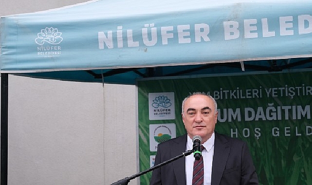 Nilüfer Belediyesi ve Ortaklar, 300 Üreticiye İtalyan Çimi Tohumu Dağıtımıyla Yem Bitkisi Üretimini Güçlendirdi