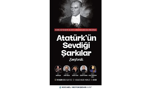 Atatürk’ün Sevdiği Şarkılarla Anma: Oda Orkestrası 10 Kasım Etkinliği