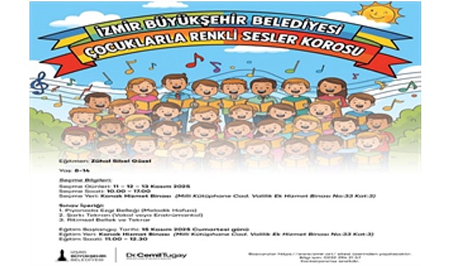 Çocuklar İçin Renkli Sesler Korosu: İzmir Büyükşehir Belediyesi’nden Yeni Şarkı Projesi