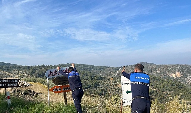 Efes Selçuk Belediyesi Tabela Denetimlerinde İlk Adım: Şirince Mahallesi