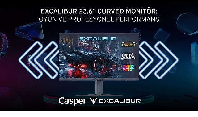 Excalibur 23.6” Curved Monitör: Akıcı Görüntü, Göz Konforu ve Şık Tasarım