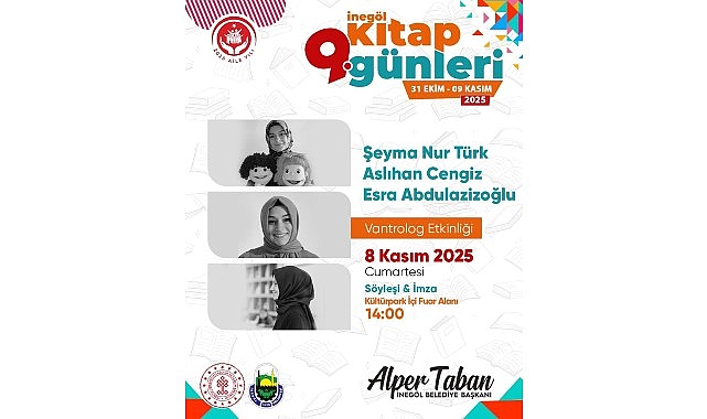 İnegöl Kitap Günleri 2025: Yazar Buluşmaları ve Vantrolog Etkinliği