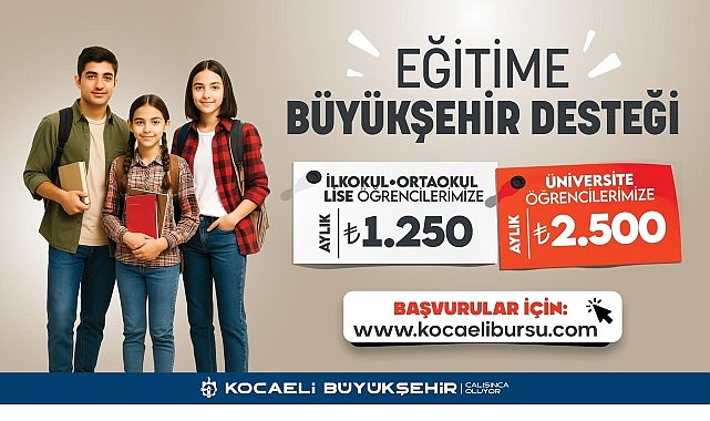 Kocaeli Büyükşehir Belediyesi Eğitim Desteği Sonuçları Açıklandı: 30 Binden Fazla Öğrenciye Toplam 390 MTLık Destek