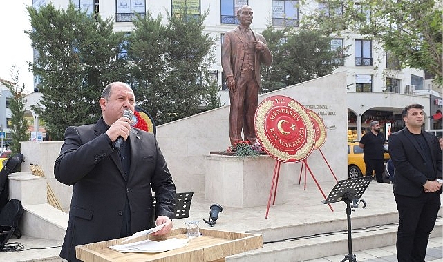 Menderes’te 10 Kasım Coşkusu: Mandalinalı Atatürk Silueti, Resim ve Şiir Yarışmasıyla Anıldı
