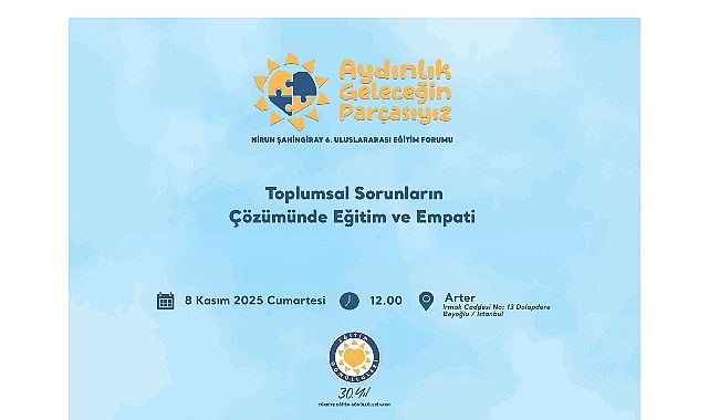 Nirun Şahingiray Uluslararası Eğitim Forumu 6. Türkiye Eğitim Gönüllüleri Vakfı ile Görüşülen Geleceğin Eğitimi