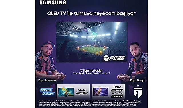 Samsung OLED TV FC26 Turnuvası: Oyun Keyfi Artık Online ve Finalde Buluşuyor