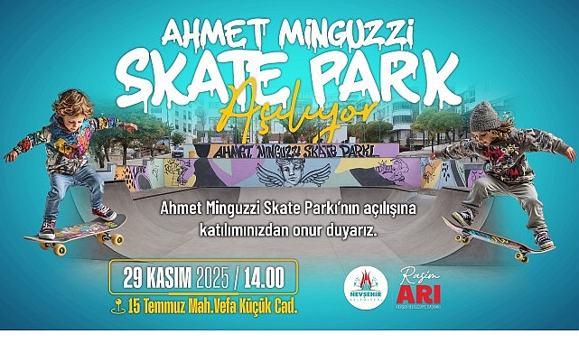Ahmet Minguzzi Skate Kaykay Parkı Açılışı ve Kayıt Bilgilendirmesi