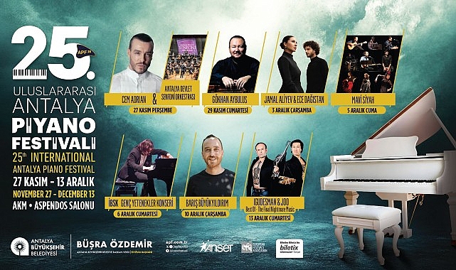 Antalya Piyano Festivali 2025: 25. Yıldönümünde Uluslararası Sahne Büyüsü
