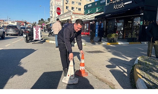 Ayvalık Belediyesi Zabıta Denetimleri Atatürk Bulvarı’nda Yol Güvenliğini Sağlamak İçin Sürdürüyor