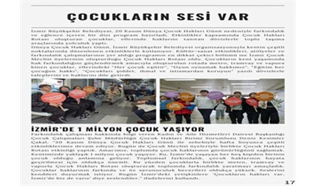 Hep Birlikte İzmir Kasım Bülteni: Kadın ve Aile Hizmetleriyle Şehirde Sosyal Belediyecilik Yolunda Geniş Faaliyetler