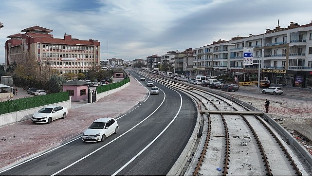 Konya Şehir Hastanesi Bağlantı Hattı İçin 1.4 Kilometrelik Yoldaki Son Dokunuşlar