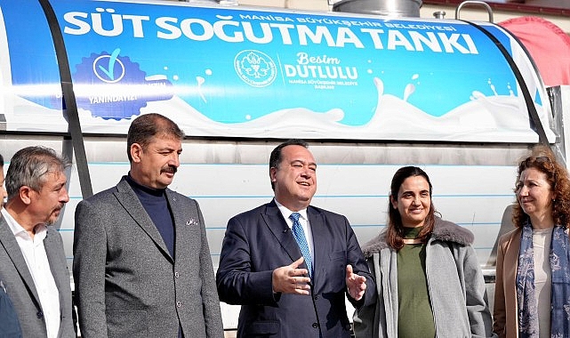 Manisa Büyükşehir Belediyesi’nden Köylere Destek: 10 Kooperatif Süt, 1 Odadan Tohum Eleme Makinesi