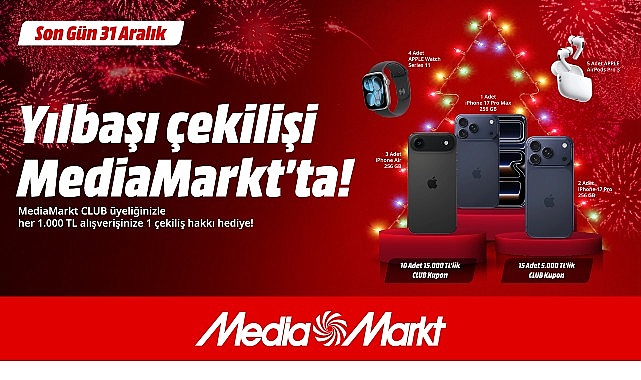 MediaMarkt Türkiye Yılbaşı Çekilişi: CLUB Üyelerine Özel Fırsatlar ve Hediye Kazanç Şansı
