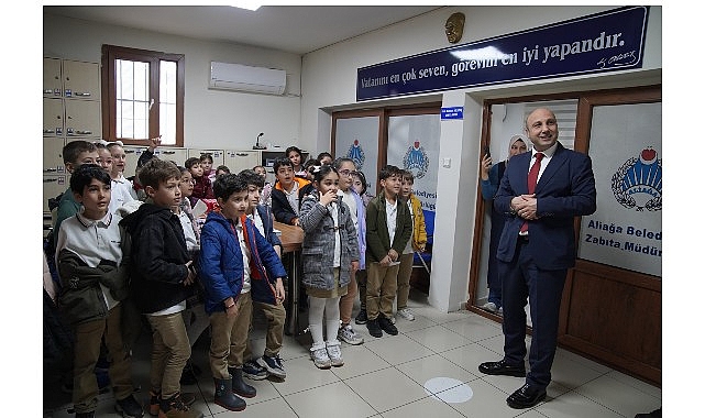 Aliağa Belediyesi Zabıta ile Eğitim Yolculuğu: Petro-Kimya İlkokulu 2-E Sınıfının Denetim ve Meslek Tanıma Günü