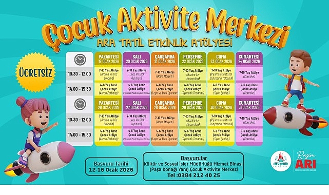 Ara Tatil Etkinlik Atölyesi: Çocuklar İçin Renkli ve Eğitici Günler