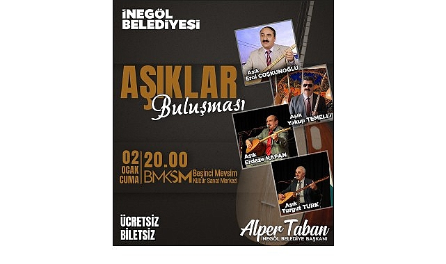Aşıklar Buluşması ile İnegöl’de Geleneksel Zenginlik Sahnedeki Buluşma