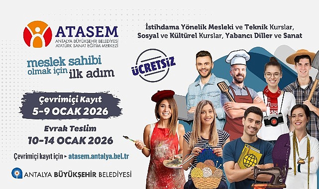 ATASEM 2025-2026 II. Dönem Kurs Kayıtları: Online Başvuru Başlıyor