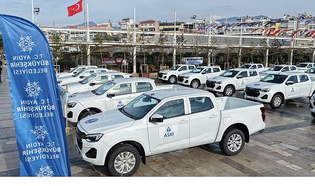 Aydın Büyükşehir Belediyesi ve ASKİ’den 26 Yeni Hizmet Aracıyla Altyapı ve Kırsal Hizmete Güçlü Destek