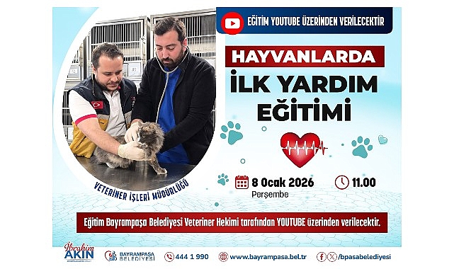 Bayrampaşa Belediyesi’nden Hayvanlar İçin İlk Yardım Eğitimine Online Katılım