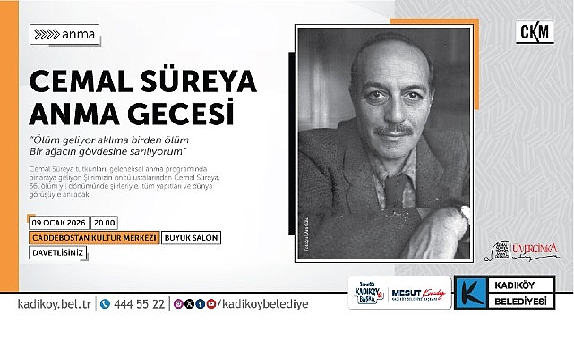 Cemal Süreya Anısına Kadıköy’de Şiir, Tiyatro ve Müzik Gecesi