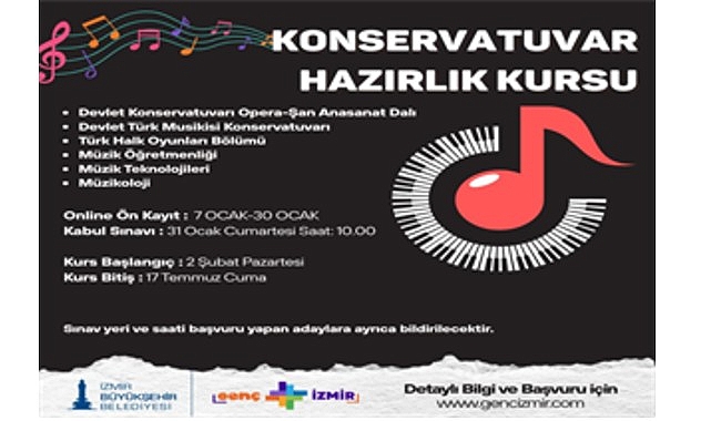 Genç İzmir Konservatuvar Hazırlık Kursu 2026: Ücretsiz Başvuru ve Sınav Takvimi