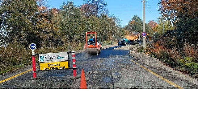 Kartepe ve Kuzuyayla Güzergahında Yol Güvenliği İçin Çizgi ve Bakım Çalışmaları