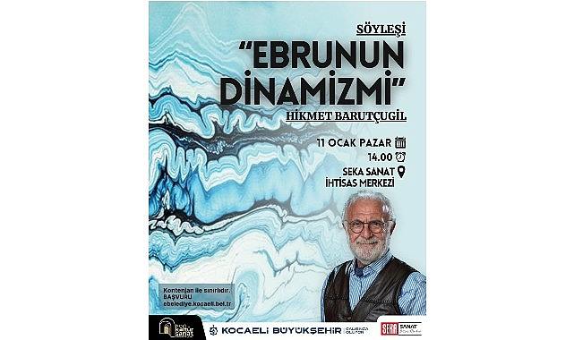 Kocaeli Seka Sanat İhtisas Merkezi’nde Ebru Sanatçısı Hikmet Barutçugil ile Söyleşi ve Atölye