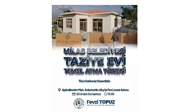 Milas’ta Taziye Evi İçin Temel Atma Töreni: Aydınlıkevler’de Yeni Sosyal Alanın Başlangıcı