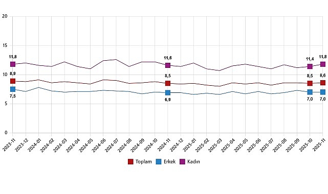 Türkiye İşgücü Endeksi Kasım 2025: Mevsimsel Dışında İşsizlik ve İstihdam Dengeleri
