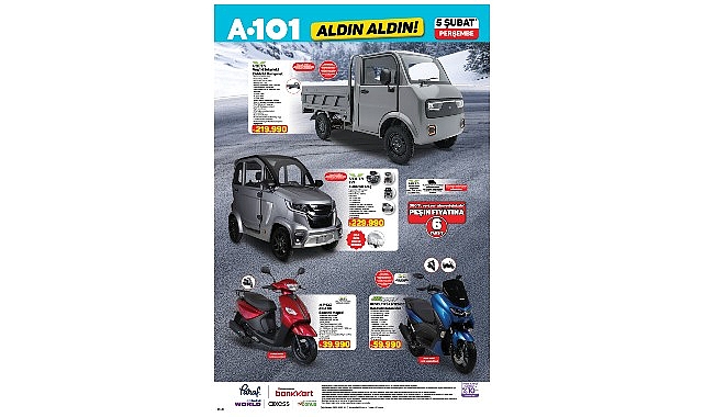 A101’den Teknoloji ve Mobiliteye Yakından Bakış: Elektrikli Kamyonet ve Dayanıklı Televizyonlarla Yenilikçi Seçenekler