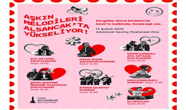 Alsancak’ta Sevgililer Günü Şenliği: İzmir Büyükşehir Belediyesi’nden Ücretsiz Müzik Dolu Program
