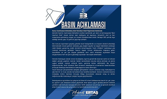 Eski İstanbul Oteli: Edremit Belediyesi’nin Restore ve Kamu Yararı İçin Yükselen Projesi