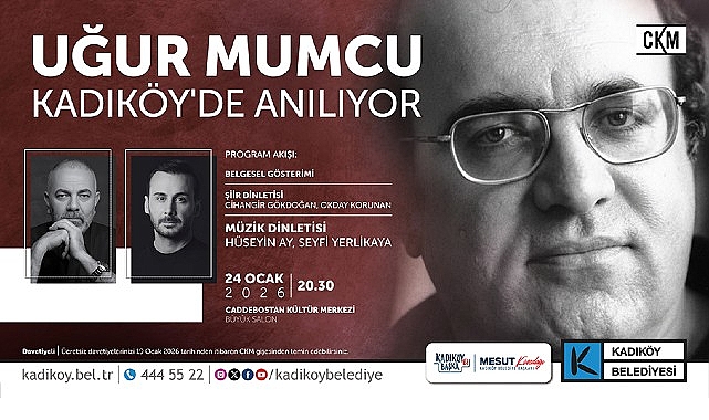 Kadıköy Belediyesi’nden Uğur Mumcu Anması: Belgesel, Şiir ve Müzik Dolu Gece
