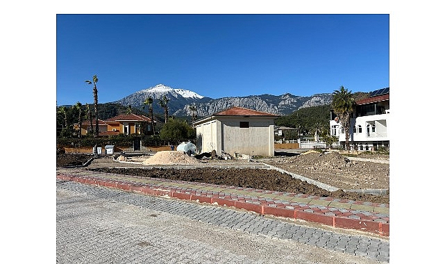 Kemer Belediyesi Park ve Bahçeler Müdürlüğü’nden Çamyuva’da Yeni Park Projesi