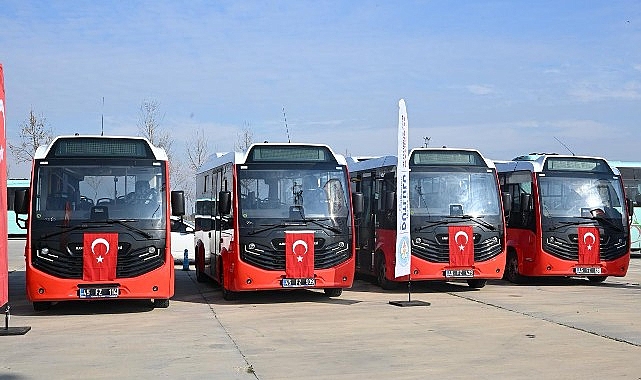 Manisa’da Toplu Ulaşımda 12 Yeni Araç Filoya Katıldı