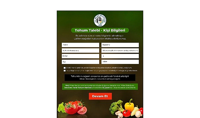 Milas Belediyesi Yerel Tohum Projesiyle Üreten Çiftçilere Destek ve Sürdürülebilir Tarıma Yönelik Ücretsiz Dağıtım