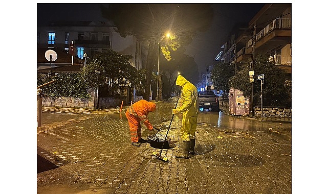 Milas’ta Yağışla Mücadele: Ekipler 24 Saat Alanlarda Yoğun Çalışmalarını Sürdürüyor