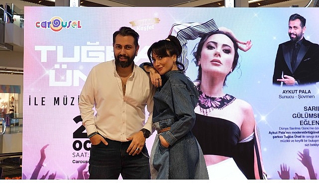 Tuğba Ünal ile Dünya Sarılma Günü Carousel AVM’de Müzik ve Sevgi Dolu Buluşma