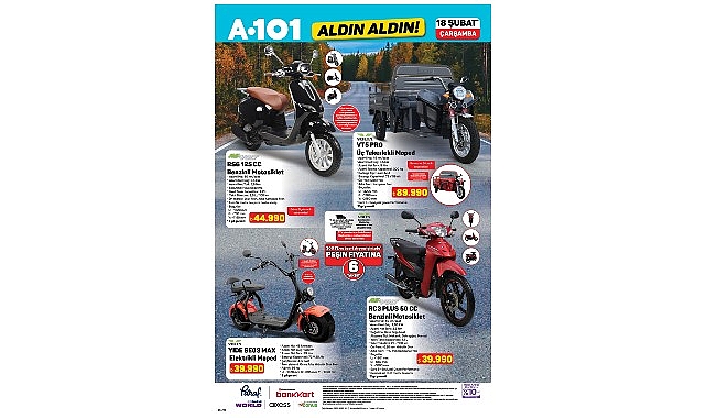 A101’in Mobilite ve Teknoloji Dünyasına Yönelik Öne Çıkan Ürünleriyle İndirimsiz Günler