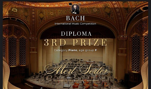 Bach Yarışması Piyano Kategorisinde Genç Mert Serter’e 3’üncülük: Disiplinin Gücüyle Gelen Başarı