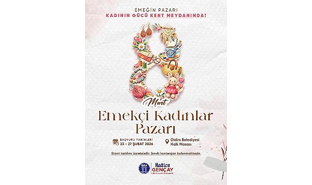 Didim’de Emekçi Kadınlar Pazarı Başvuruları Başladı: El Emeği Dolar Satar Halkla Buluşuyor
